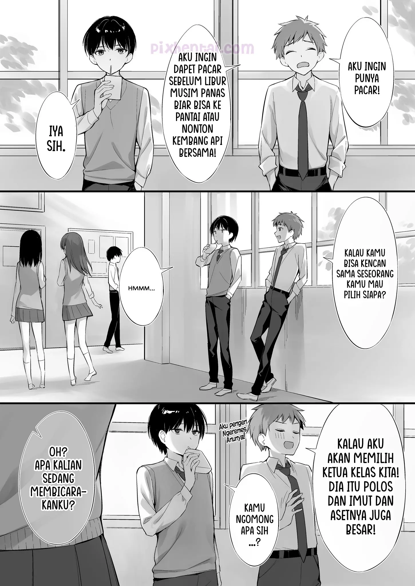 Komik hentai xxx manga sex bokep Class no Seiso na Iinchou to Yaritomo ni Natta Hanashi 4
